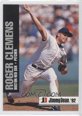 1992 Jimmy Dean - Food Issue [Base] #10 - Roger Clemens