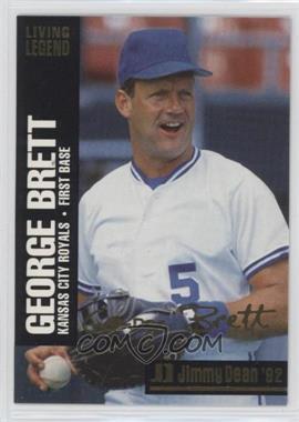 1992 Jimmy Dean Living Legends - Food Issue [Base] #1 - George Brett