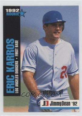 1992 Jimmy Dean Rookie Stars - Food Issue [Base] #4 - Eric Karros