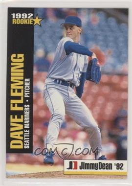 1992 Jimmy Dean Rookie Stars - Food Issue [Base] #6 - Dave Fleming
