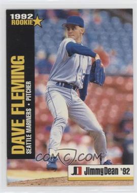 1992 Jimmy Dean Rookie Stars - Food Issue [Base] #6 - Dave Fleming