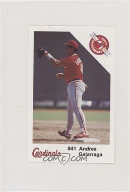 1992 Kansas City Life Insurance St. Louis Cardinals - [Base] #41 - Andres Galarraga