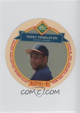 1992 King-B Collector's Edition Discs - Food Issue [Base] #1 - Terry Pendleton [Noted]