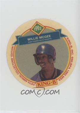 1992 King-B Collector's Edition Discs - Food Issue [Base] #15 - Willie McGee