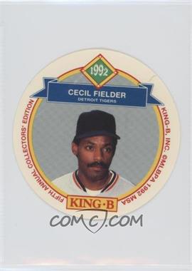 1992 King-B Collector's Edition Discs - Food Issue [Base] #17 - Cecil Fielder [Noted]