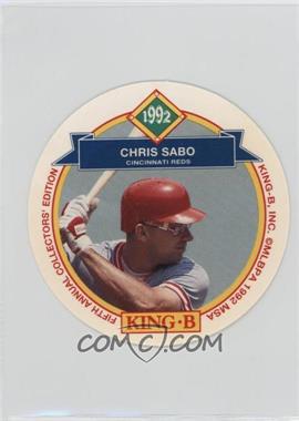 1992 King-B Collector's Edition Discs - Food Issue [Base] #2 - Chris Sabo