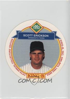 1992 King-B Collector's Edition Discs - Food Issue [Base] #23 - Scott Erickson