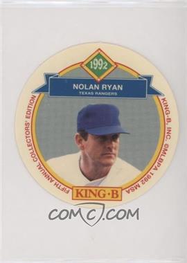 1992 King-B Collector's Edition Discs - Food Issue [Base] #7 - Nolan Ryan