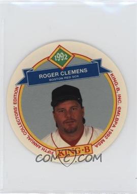 1992 King-B Collector's Edition Discs - Food Issue [Base] #9 - Roger Clemens