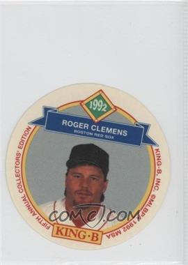 1992 King-B Collector's Edition Discs - Food Issue [Base] #9 - Roger Clemens