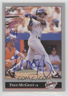 1992 Leaf - [Base] - 2014 Leaf Memories Buyback Gold Autographs #274 - Fred McGriff /29