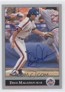 1992 Leaf - [Base] - 2014 Leaf Memories Buyback Gold Autographs #306 - Dave Magadan /29