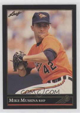 1992 Leaf - [Base] - Gold #13 - Mike Mussina