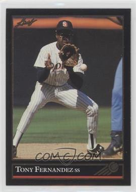 1992 Leaf - [Base] - Gold #187 - Tony Fernandez