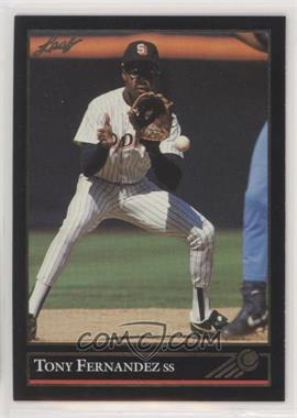 1992 Leaf - [Base] - Gold #187 - Tony Fernandez