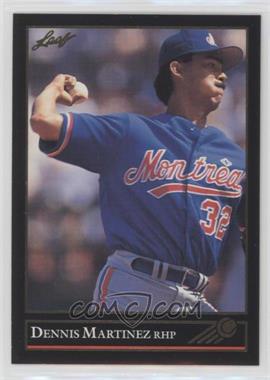 1992 Leaf - [Base] - Gold #190 - Dennis Martinez