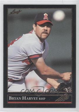 1992 Leaf - [Base] - Gold #309 - Bryan Harvey