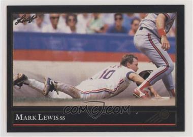 1992 Leaf - [Base] - Gold #49 - Mark Lewis