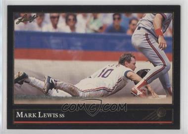 1992 Leaf - [Base] - Gold #49 - Mark Lewis