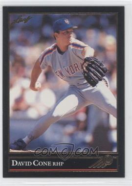 1992 Leaf - [Base] - Gold #92 - David Cone