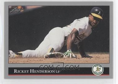 1992 Leaf - [Base] #116 - Rickey Henderson