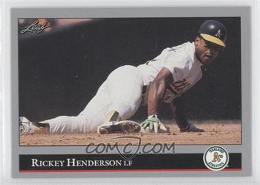 1992 Leaf - [Base] #116 - Rickey Henderson