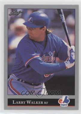 1992 Leaf - [Base] #201 - Larry Walker