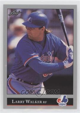 1992 Leaf - [Base] #201 - Larry Walker