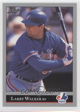 1992 Leaf - [Base] #201 - Larry Walker