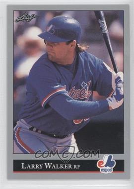 1992 Leaf - [Base] #201 - Larry Walker