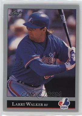 1992 Leaf - [Base] #201 - Larry Walker