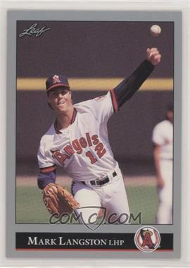 1992 Leaf - [Base] #229 - Mark Langston