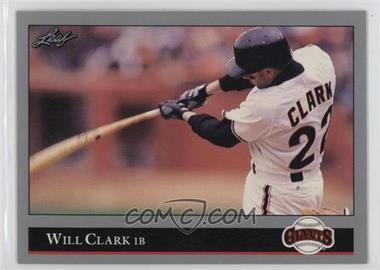 1992 Leaf - [Base] #241 - Will Clark