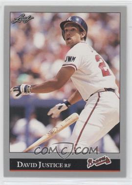 1992 Leaf - [Base] #404 - David Justice