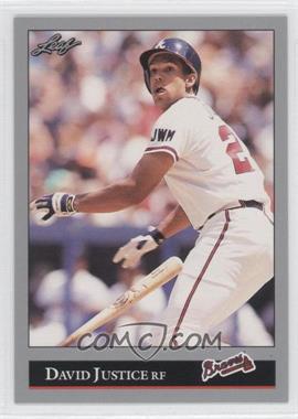 1992 Leaf - [Base] #404 - David Justice