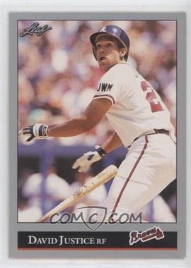 1992 Leaf - [Base] #404 - David Justice