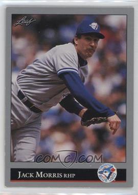 1992 Leaf - [Base] #425 - Jack Morris