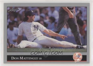 1992 Leaf - [Base] #57 - Don Mattingly