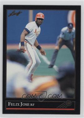 1992 Leaf - Preview - Gold #10 - Felix Jose