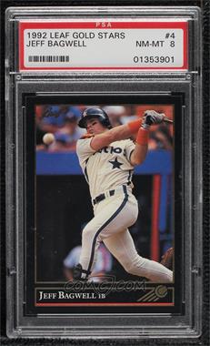 1992 Leaf - Preview - Gold #4 - Jeff Bagwell [PSA 8 NM‑MT]