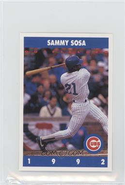 1992 Marathon Oil Chicago Cubs - [Base] #21 - Sammy Sosa