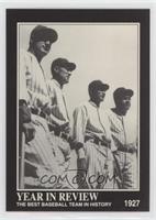 Babe Ruth, Lou Gehrig, Earle Combs, Tony Lazzeri [Good to VG‑EX]