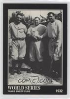 Babe Ruth, Lou Gehrig, Joe McCarthy [EX to NM]