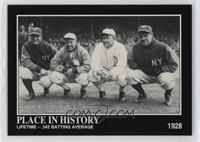 Babe Ruth, Lou Gehrig, Tris Speaker, Ty Cobb