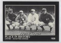 Babe Ruth, Lou Gehrig, Tris Speaker, Ty Cobb [EX to NM]