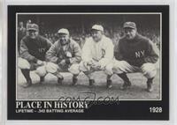 Babe Ruth, Lou Gehrig, Tris Speaker, Ty Cobb