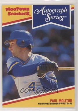 1992 Mootown Snackers Autograph Series - Food Issue [Base] - No Coupon #14 - Paul Molitor
