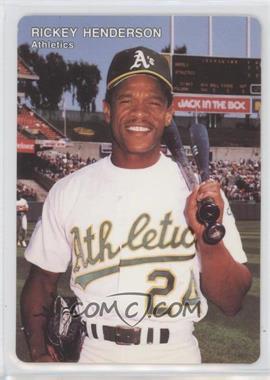 1992 Mother's Cookies Oakland Athletics - Stadium Giveaway [Base] #4 - Rickey Henderson