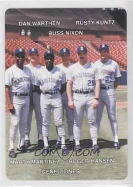 1992 Mother's Cookies Seattle Mariners - Stadium Giveaway [Base] #27 - Rusty Kuntz, Russ Nixon, Marty Martinez, Gene Clines, Dan Warthen, Roger Hansen