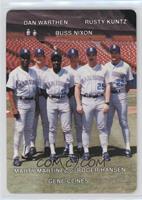 Rusty Kuntz, Russ Nixon, Marty Martinez, Gene Clines, Dan Warthen, Roger Hansen